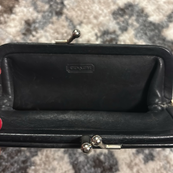 Vintage Coach Double Kiss lock change purse - Picture 3 of 9